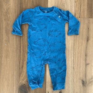 Rhino blue pajamas 12mo